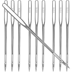 30PCS Universal Heavy Duty Sewing Machine Needles,Sizes110/18,100/16,90/14,Needles for Thick Fabric Leather Jeans Canvas Embroidery,Compatible with Kind of Home Sewing Machine in Kuwait