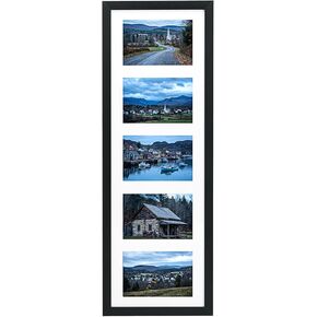 WIFTREY 2 Pack 4x6 Picture Frames Collage with 9 Openings, Display Eight 4 x 6 Pictures and One 8x10 Photos for Wall Mounting, Black in Kuwait