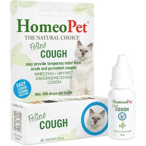 HomeoPet Feline Cough, Natural Cough Supplement for Cats, 15 Milliliters in Kuwait
