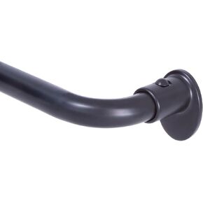 Sun Zero 5/8" Wrap Around Blackout Curtain Rod, 48-86", Black in Kuwait