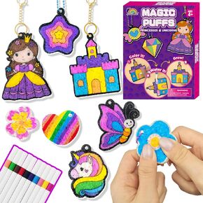AGENTLAN Magic Puffs 3D Art Kit, Unicorn & Princess Craft kit for Kids 3-8 in Saudi Arabia