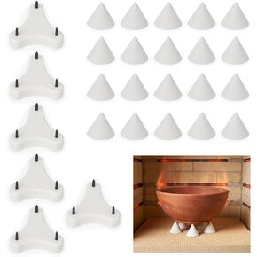 10 Pack 1 Inch Kiln Stilts Pottery 3-Point Ceramic Stilts with Metal Tips Tripod Kiln Stilt Tools for Pottery and Ceramics Firing in Saudi Arabia