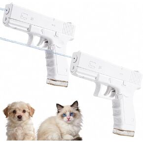 2 Pack Squirt Spray for Cats Dogs Training Squirt for Cats Deterrent Water Spray Pistols for Dogs Pets Training, Detachable Water Tank Design for Reduced Leaks(White in Kuwait