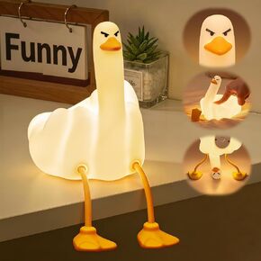 Lying Cat Lamp Funny Gifts, 16 Colors+5 Dimming+Silicone Random Stuff, Touch+Remote+Recharge Night Light, Unique Cool Lamp,Cute Weird Stuff, Squishy Cat White Elephant Gifts for Women/Men/Teens/Kids in Kuwait