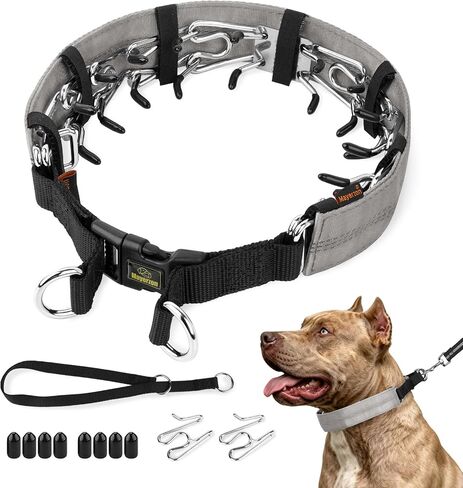 Mayerzon Hidden No Pull Dog Collar for Large Medium Small Dogs, Martingale in Kuwait
