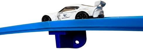 4 عبوات من Hot Wheels متوافقة مع حامل جداري أحادي المسار | حامل جداري بمسار واحد للسيارات والشاحنات بمقياس 1/64 (أزرق) in Kuwait