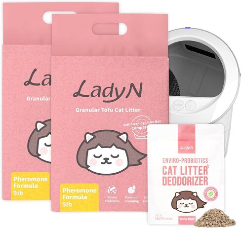 Welcome Home Cat Kit – Attractant Granular Tofu Litter & Deodorizer for Automatic Boxes | Strong Clumping, Odor Control, Easy Cleanup in Kuwait