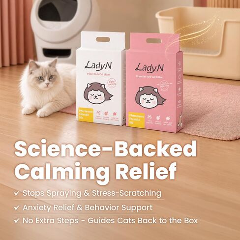 Welcome Home Cat Kit – Attractant Granular Tofu Litter & Deodorizer for Automatic Boxes | Strong Clumping, Odor Control, Easy Cleanup in Kuwait