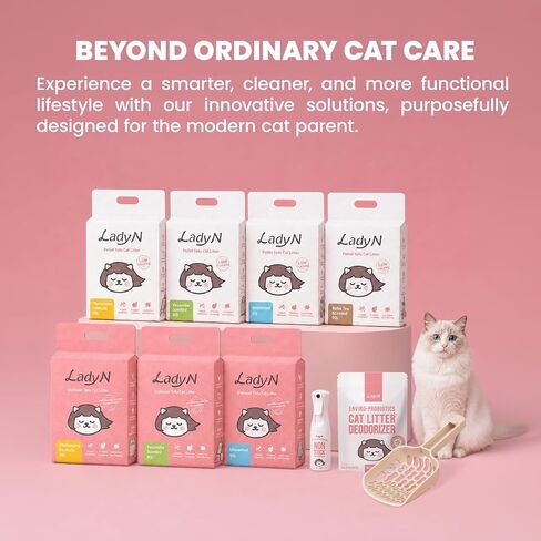 Welcome Home Cat Kit – Attractant Granular Tofu Litter & Deodorizer for Automatic Boxes | Strong Clumping, Odor Control, Easy Cleanup in Kuwait