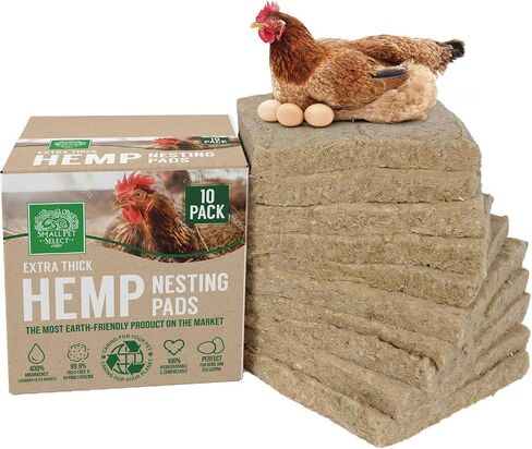 Small Pet Select Hemp Nesting Pads, Chicken Coop & Boxes, 10-Pack in Kuwait