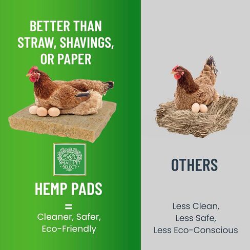 Small Pet Select Hemp Nesting Pads, Chicken Coop & Boxes, 10-Pack in Kuwait