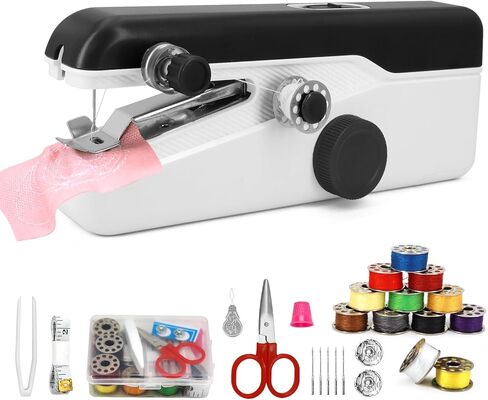 Handheld Sewing Machine for Beginners, Portable with Accessories in Saudi Arabia