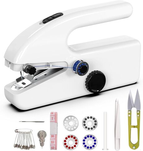 Mini sewing machine, Easy to Use and Fast Stitch Suitable for Clothes in Kuwait