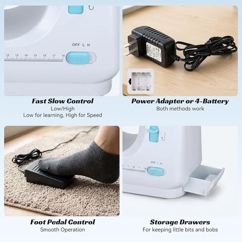 Ninonly Electric Sewing Machine for Beginners 12 Built-in Stitches in Saudi Arabia