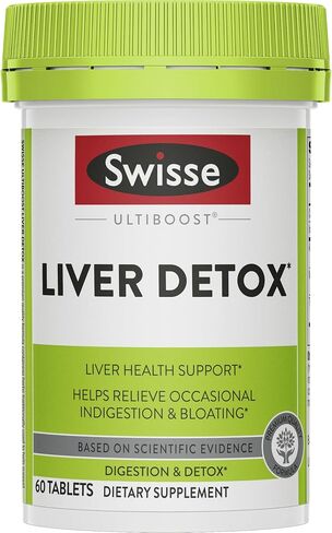 Swisse Milk Thistle Liver Cleanse Detox & Repair | Liver Supplement & Liver Support | Milk Thistle + Turmeric + Artichoke Extract | Milk Thistle Liver Detox & Fatty Liver Supplement | 180 Liver Pills in Kuwait