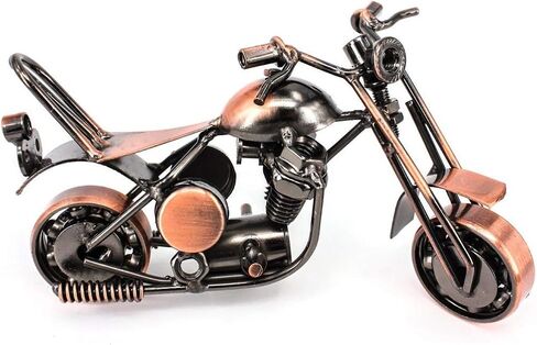 Metal Motorcycle Decor Figurine Iron Motorcycle Sculpture Desk Decor Art Gift Vintage Home Office Decor Birthday for Men Friend Dad Son Him (Cruiser) in Kuwait