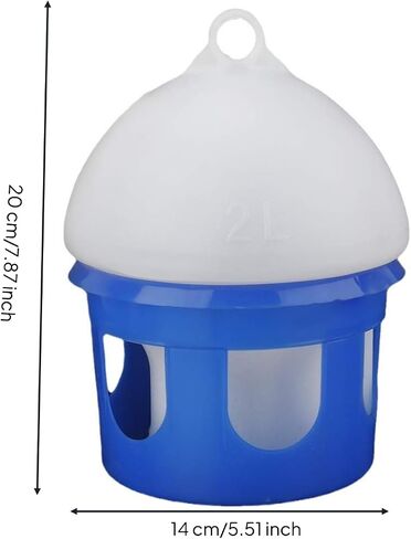 Pigeon Waterer with Hanging Loop Leak-Resistant Hanging Bird Water Dispenser Practical Bird Water Drinker for Aviary Birds Farmers in Kuwait