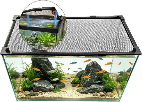 Magnetic Aquarium Lid, 60" x 84" Cuttable Net in Saudi Arabia
