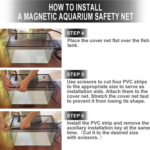 Magnetic Aquarium Lid, 60" x 84" Cuttable Net in Saudi Arabia