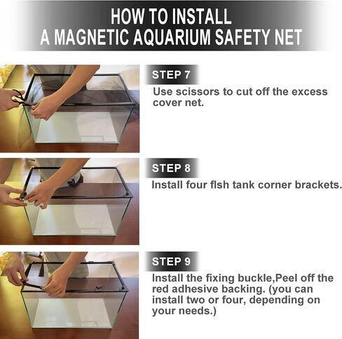 Magnetic Aquarium Lid, 60" x 84" Cuttable Net in Saudi Arabia