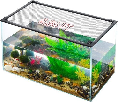 Uross Fish Tank Lid Magnetic Aquarium Lid Tank Hood top Cover Anti-Jumping Net Cover Mesh to Protect Fish Jumping Out of in Kuwait