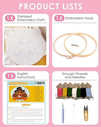 TCDZMYGS Punch Needle Kit for Beginners Adults-Turkey,with Video Tutorial in Kuwait