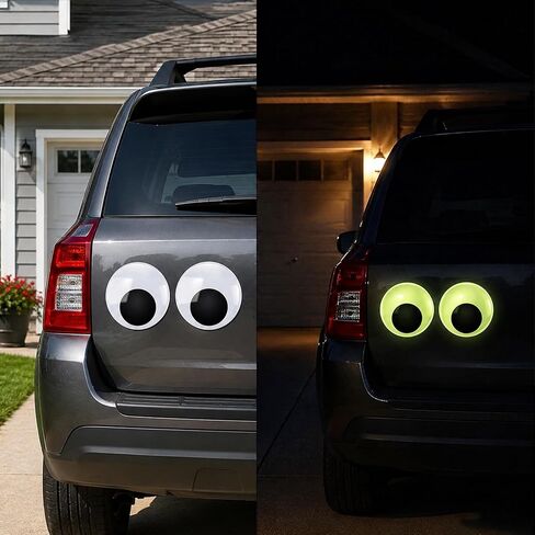 4 Pack Glow in The Dark Giant Googly Eyes, 7 Inch Large Googly Eyes, Jumbo Big Googly Eyes for Halloween Decorations, Luminous Wiggle Eyes for DIY Crafts in Saudi Arabia