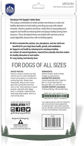 Himalayan Dog Chew, Antler & Cheese Dog Bone, 1 Bone for Health & Wellness in Kuwait