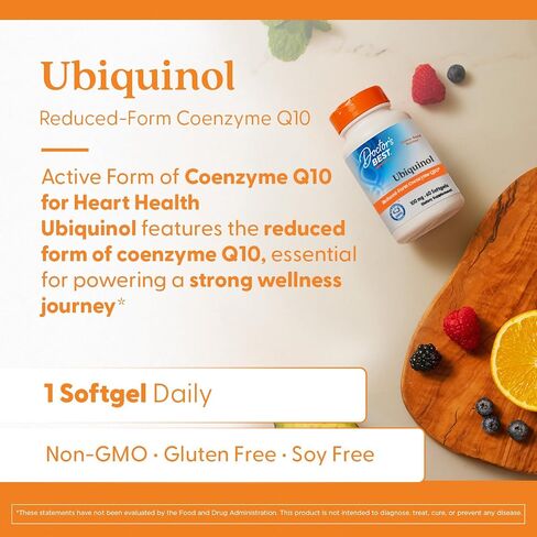Doctor's Best Ubiquinol with Kaneka QH, Non-GMO, Gluten Free, Soy Free, Heart Health, 100 mg, 60 Softgels in Saudi Arabia
