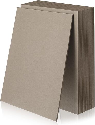 MySHUCE Book Board 25 Sheets 12.5x10 Inch 2 mm 80 PT Chipboard Sheets in Saudi Arabia