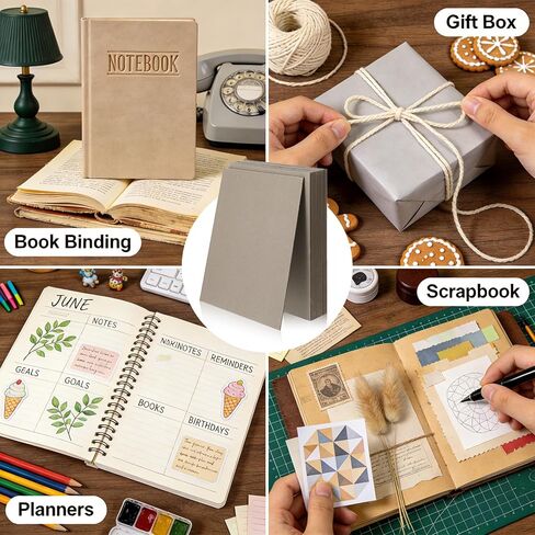 MySHUCE Book Board 25 Sheets 12.5x10 Inch 2 mm 80 PT Chipboard Sheets in Saudi Arabia