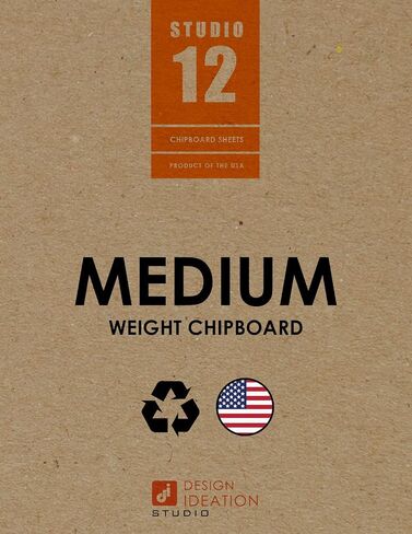 Medium Weight Chipboard Sheets. STUDIO 12 Brand. (5.5" x 8.5") .030" Thickness. (25 Sheets) in Saudi Arabia