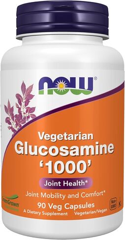 NOW Supplements, Glucosamine '1000' (GreenGrown® Glucosamine), Vegetarian, 90 Veg Capsules in Kuwait