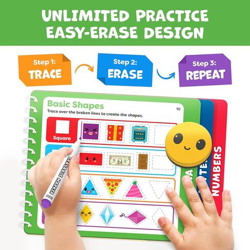 First Day of School Chalkboard & Tracing Book for Kids 3-5 in Saudi Arabia