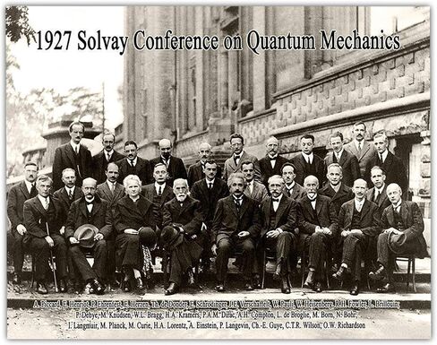 1927 Solvay Conference on Quantum Mechanics - 11x14 Unframed Art Print - Great Gift Under $15 for Scientists in Saudi Arabia