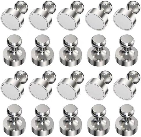 Poffattr Fridge Magnet, Refrigerator Magnets, Strong Magnets for Whiteboard, Neodymium Magnet Perfect Whiteboard Pack of 20PCS in a Box in Kuwait