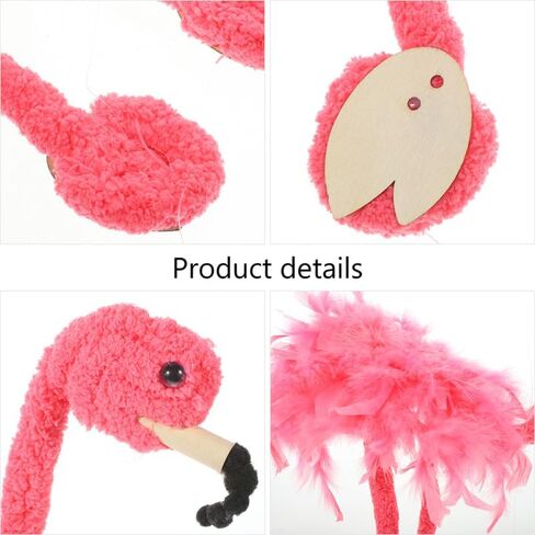 2Pcs Pink Flamingo String Marionette Puppets, Plush Animal Puppet in Saudi Arabia