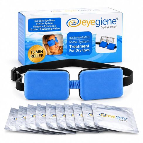 EyeGiene Hot Eye Compress Wafers - 30 Pairs of Therapeutic Wafers Refill - Water Free, No Microwave Warming - Heated Compression for Dry Eyes, Styes, Blepharitis, and More in Kuwait