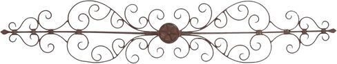 Deco 79 Metal Scroll Home Wall Decor Wall Sculpture with Embossed Details, Wall Art 57" x 1" x 19", Gold in Kuwait