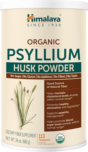 Himalaya Psyllium Husk Capsules, Natural Daily Fiber Supplement, Regularity, Constipation, Supports Heart Health, Appetite Management, Non-GMO, Gluten Free, Vegan, 180 Capsules in Kuwait