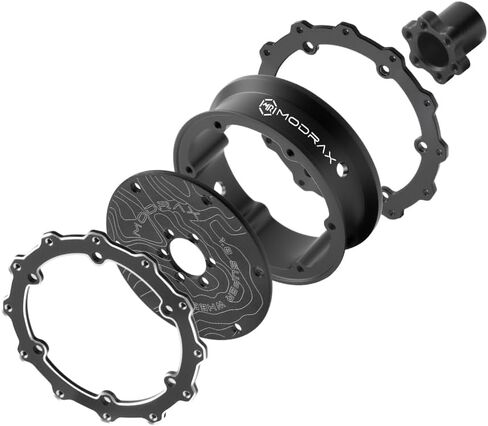 1.8" Beadlock Wheel for 1/18 1/24 RC Crawler, BK in Kuwait