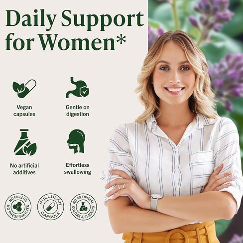 Spearmint 100 Capsules - 1000 mg - Organic Mentha Spicata Dietary Daily Supplement - Natural Support for Digestive & Respiratory Function - for Stress Relief - Vegan, Non-GMO in Kuwait
