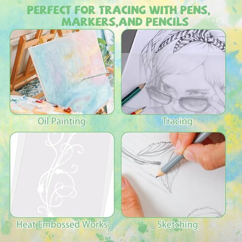 Oungy Vellum Paper, 300 Pcs, 8 X 11 Inch, 93 GSM Vellum Paper Printable in Saudi Arabia