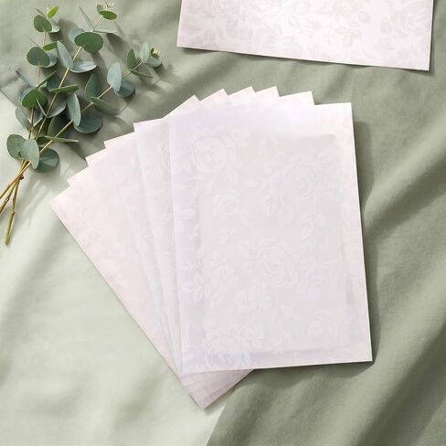 50-Pack Vellum Jackets for 5x7 Invitations Pre-Folded Sleeves for Wedding in Kuwait