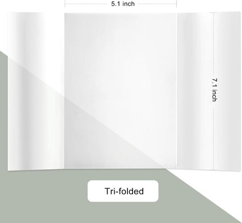 100 Pack Pre-Folded Vellum Jackets for 5x7 Invitations, Translucent in Kuwait