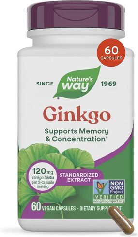 Nature's Way Premium Extract Ginkgo, Memory and Concentration*, 120 Capsules in Kuwait