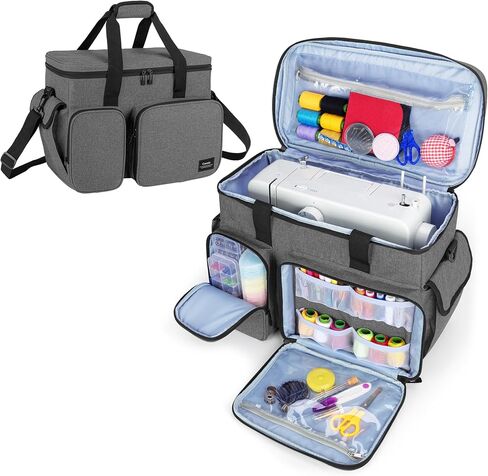 CURMIO Sewing Machines Case Compatible with Singer, Brother, Janome, Purple in Kuwait