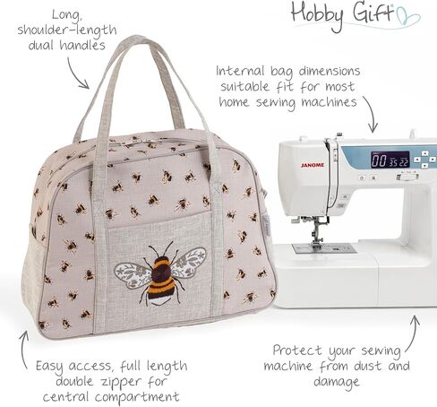 Hobby Gift Sewing Machine Bag Travel Storage Carry Case with Pockets and Handles for Domestic Sewing Machines Classes and Transport in Saudi Arabia