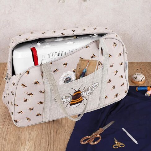 Hobby Gift Sewing Machine Bag Travel Storage Carry Case with Pockets and Handles for Domestic Sewing Machines Classes and Transport in Saudi Arabia