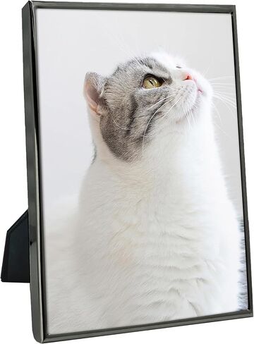 DECANIT 3.5x5 Picture Frame Metal, Thin Edge Photo Frames for Tabletop Display and Wall Mounting,Black in Kuwait